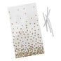 Ginger Ray Gold Spot Lollipop Bags and Ties 25 Pack image number 1