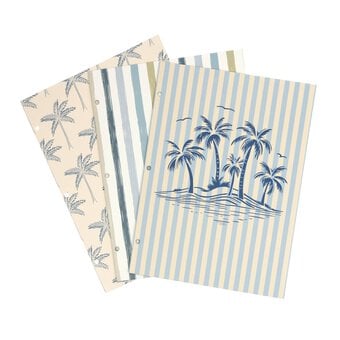 Tiki Beach A4 Folders 3 Pack