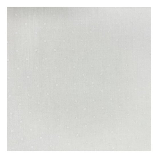 Cream Lacquer Spot Polycotton Fabric by the Metre image number 2