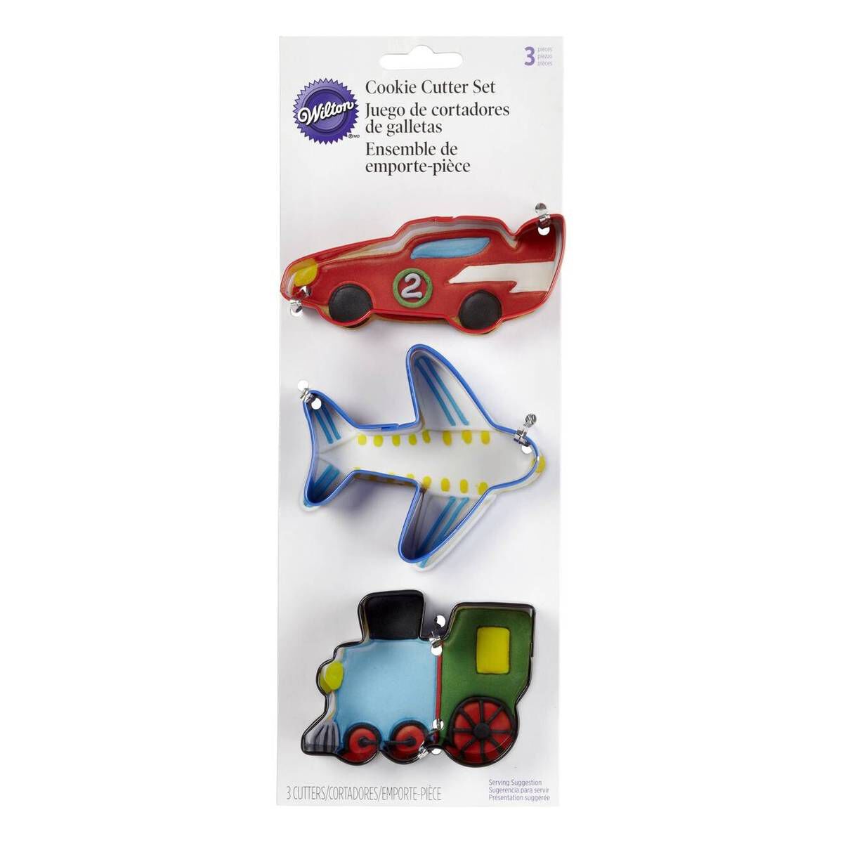 Wilton Transport Theme Cookie Cutter Set 3 Pieces Hobbycraft