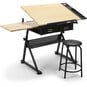 Craft Creative Desk with Stool 70cm x 119cm x 60cm image number 4