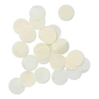 Cream Biodegradable Confetti Circles 13g