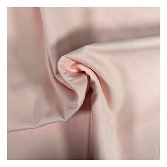 Pale Pink Organic Premium Cotton Fabric by the Metre