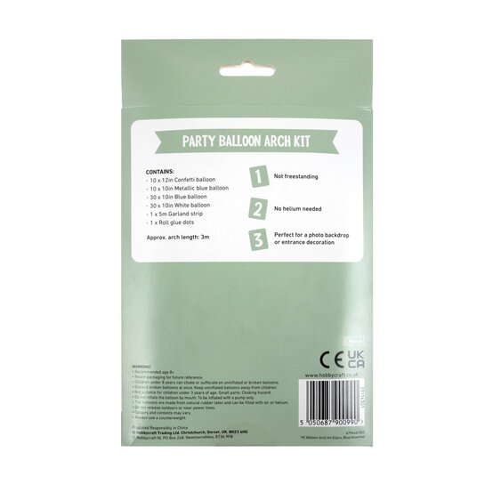 Create & Celebrate Blue Balloon Arch Kit image number 5