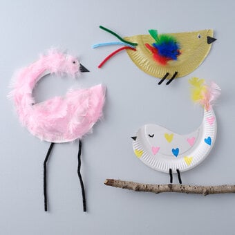 How to Make Paper Plate Birds
