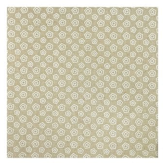 Natural Abstract Dot Cotton Fabric by the Metre