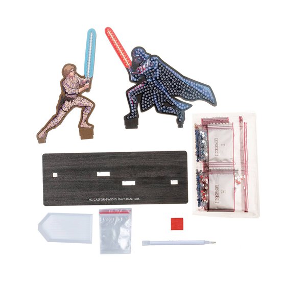 Crystal Art Luke Skywalker and Darth Vader Duo Buddies Kit image number 3