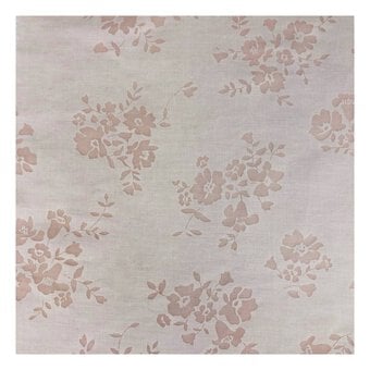 Pink Burnout Posy Fabric by the Metre
