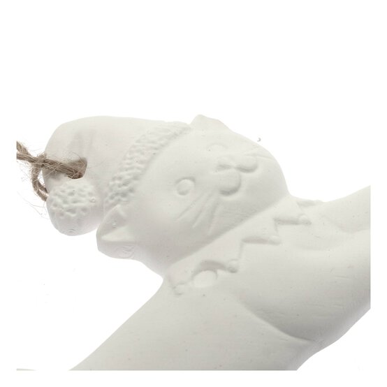 Hanging Ceramic Cat Decoration 11cm image number 3