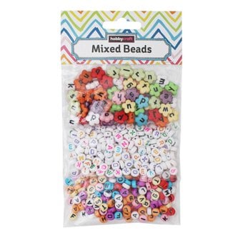 Mixed Alphabet Beads 75g