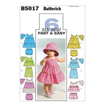 Butterick Baby Set Sewing Pattern B5017
