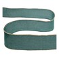 Jute Trim Green Linen Wire Edge Ribbon 63mm x 3m image number 2