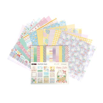 Happy Easter Paper Pad 24 Sheets 12 x 12 Inches