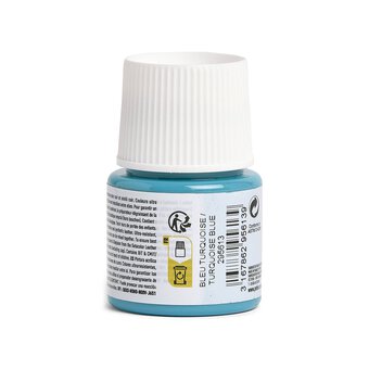 Pebeo Setacolor Turquoise Blue Leather Paint 45ml image number 3
