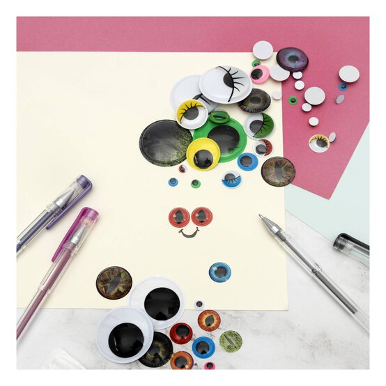 Self-Adhesive Assorted Googly Eyes 200 Pack image number 2