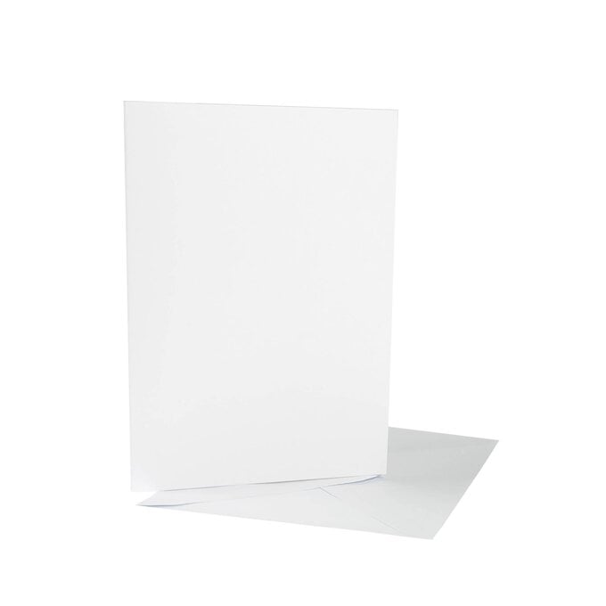 White Cards and Envelopes A6 10 Pack image number 1