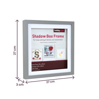 Grey Shadow Box Frame 25cm x 25cm image number 3