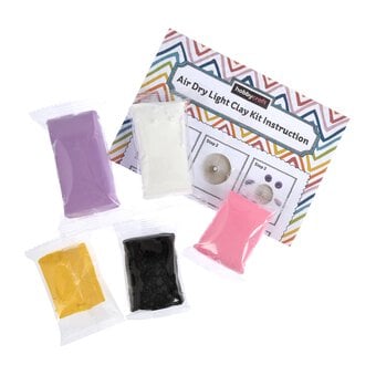 Doughnut Panda Air Dry Light Clay Kit
