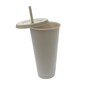 Nude Plastic Cup with Straw image number 3