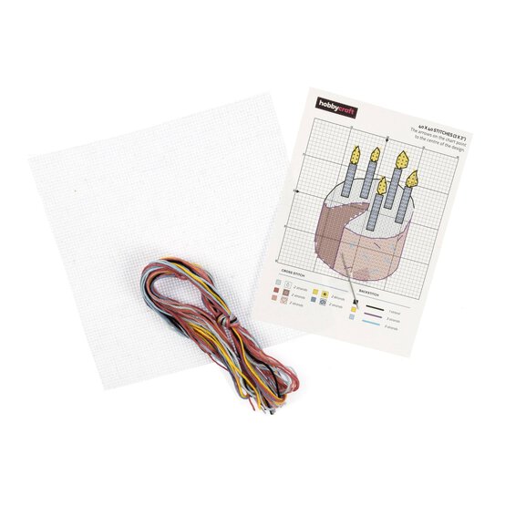 Cake Mini Cross Stitch Kit image number 3