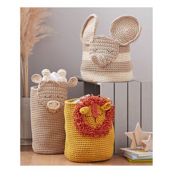 Knitcraft Crochet Animal Baskets Digital Pattern 0287