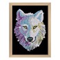 Kitfix Snow Wolf Sequin Art Blue Premium Kit image number 5