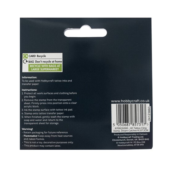 Dreamcatcher Tattoo Cling Stamp image number 5