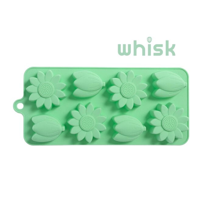 Whisk Assorted Flower Silicone Candy Mould 8 Wells image number 1