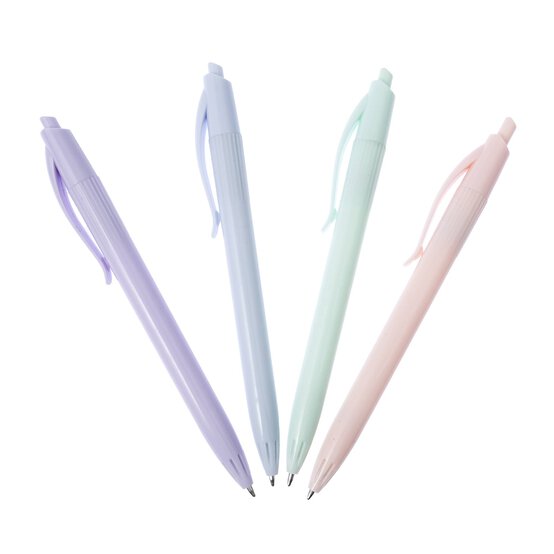Pastel Ballpoint Pens 4 Pack image number 1