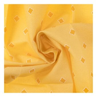 Yellow Diamond Single Cotton Fat Quarter image number 2