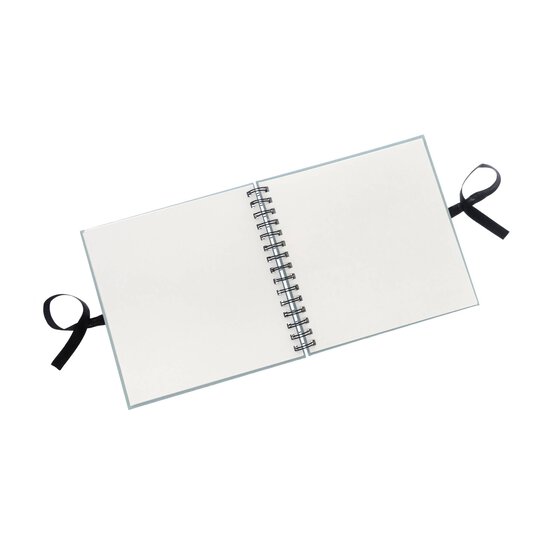 Spiral Bound Pastel Blue Scrapbook 8 x 8 Inches image number 3