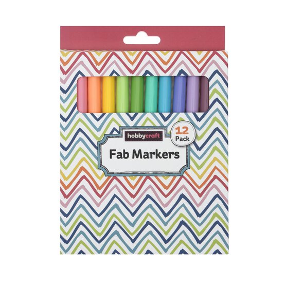 Fab Markers 12 Pack  image number 1