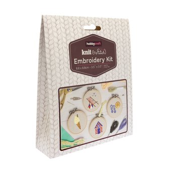 Seaside Embroidery Kit 4 Pack