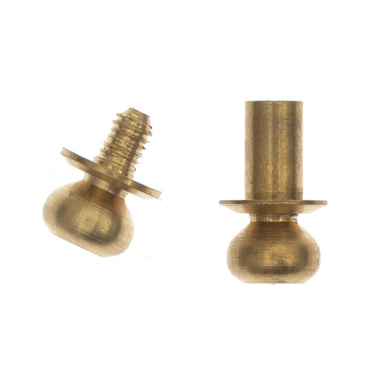 Doll&rsquo;s House Gold Doorknobs 2 Pack  image number 2
