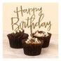 Create & Celebrate Gold Happy Birthday Cake Topper image number 2