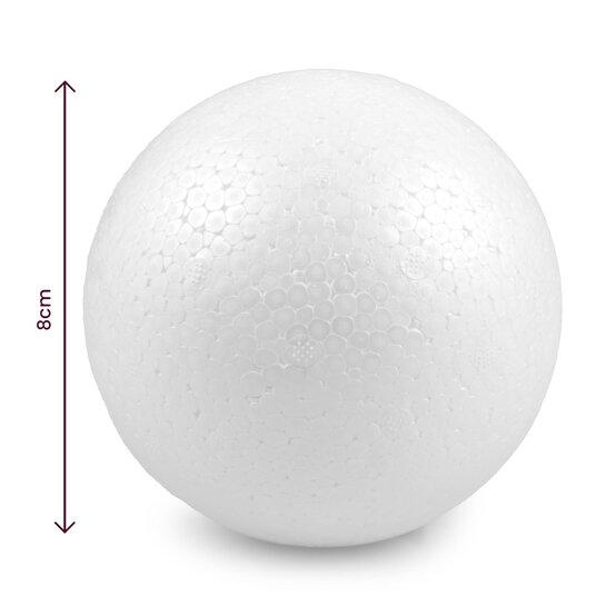 Polystyrene Balls 8cm 3 Pack image number 3