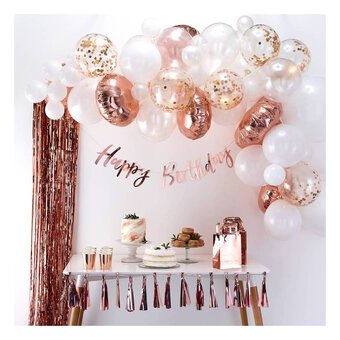 Ginger Ray Rose Gold Balloon Arch Kit