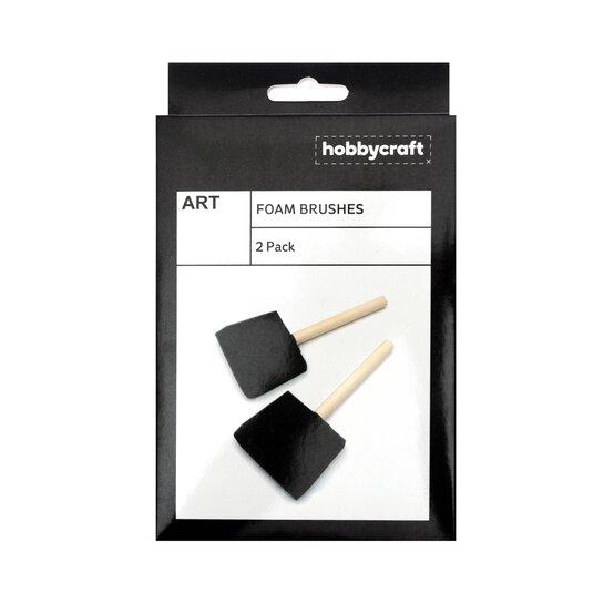 Foam Brushes 7.5cm 2 Pack  image number 2