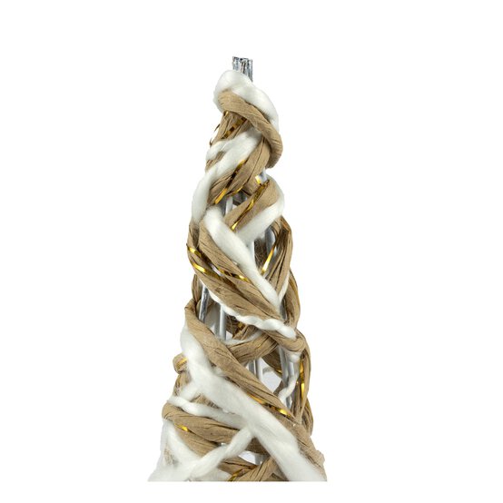 White and Gold Rattan Wire Tree 40cm image number 3