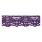 Purple 35mm Floral Nylon Lace Trim by the Metre image number 1