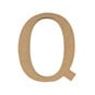 MDF Wooden Letter Q 13cm image number 4