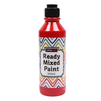 Red Ready Mixed Paint 300ml