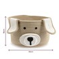 Brown Dog Cotton Rope Basket 30cm x 18cm  image number 4