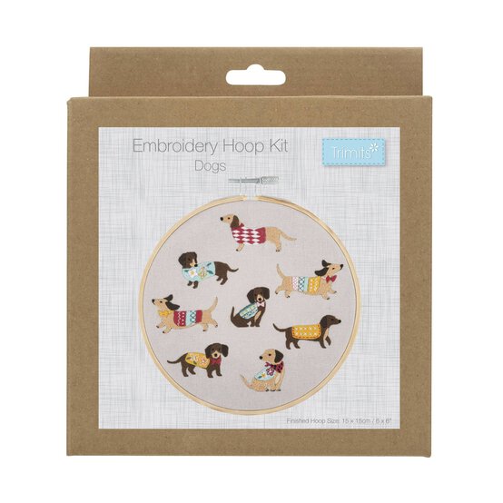 Trimits Dogs Embroidery Hoop Kit image number 1