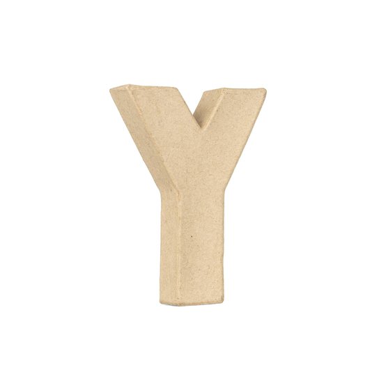 Mini Mache Letter Y 10cm image number 1