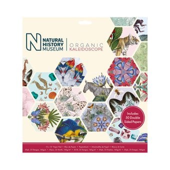 Natural History Museum Organic Kaleidoscope Paper Pad 12 x 12 Inches 50 Sheets