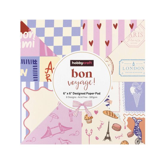Bon Voyage Paper Pad 6 x 6 Inches 24 Pack image number 5