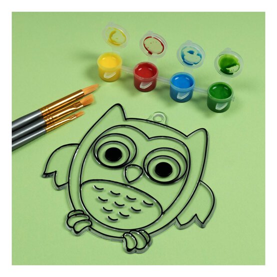 Primary Colour Suncatcher Paints 3ml 4 Pack image number 2