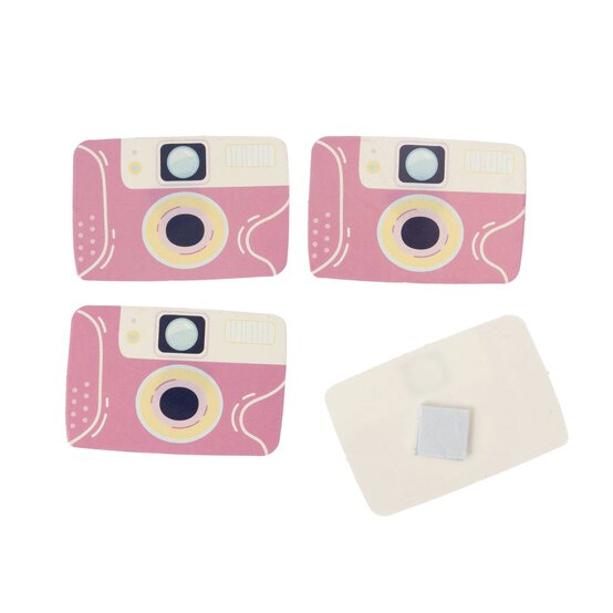 Pink Camera Card Toppers 4 Pack  image number 3