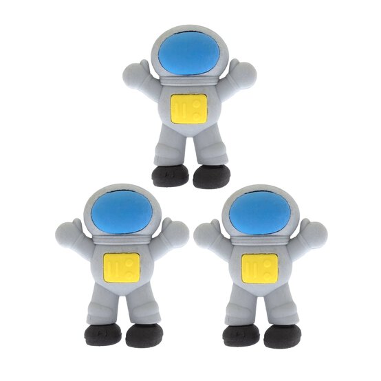 Astronaut Erasers 3 Pack  image number 2